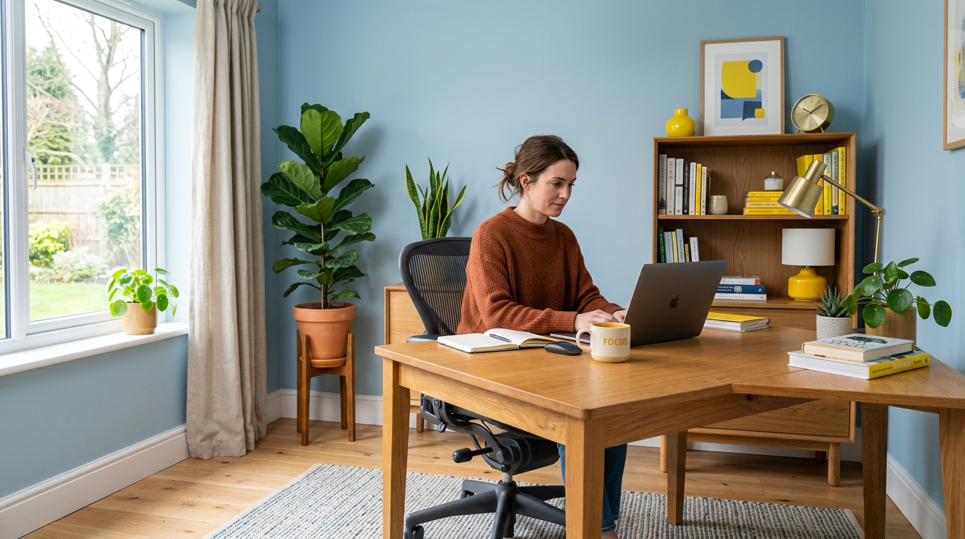 Colorful home office