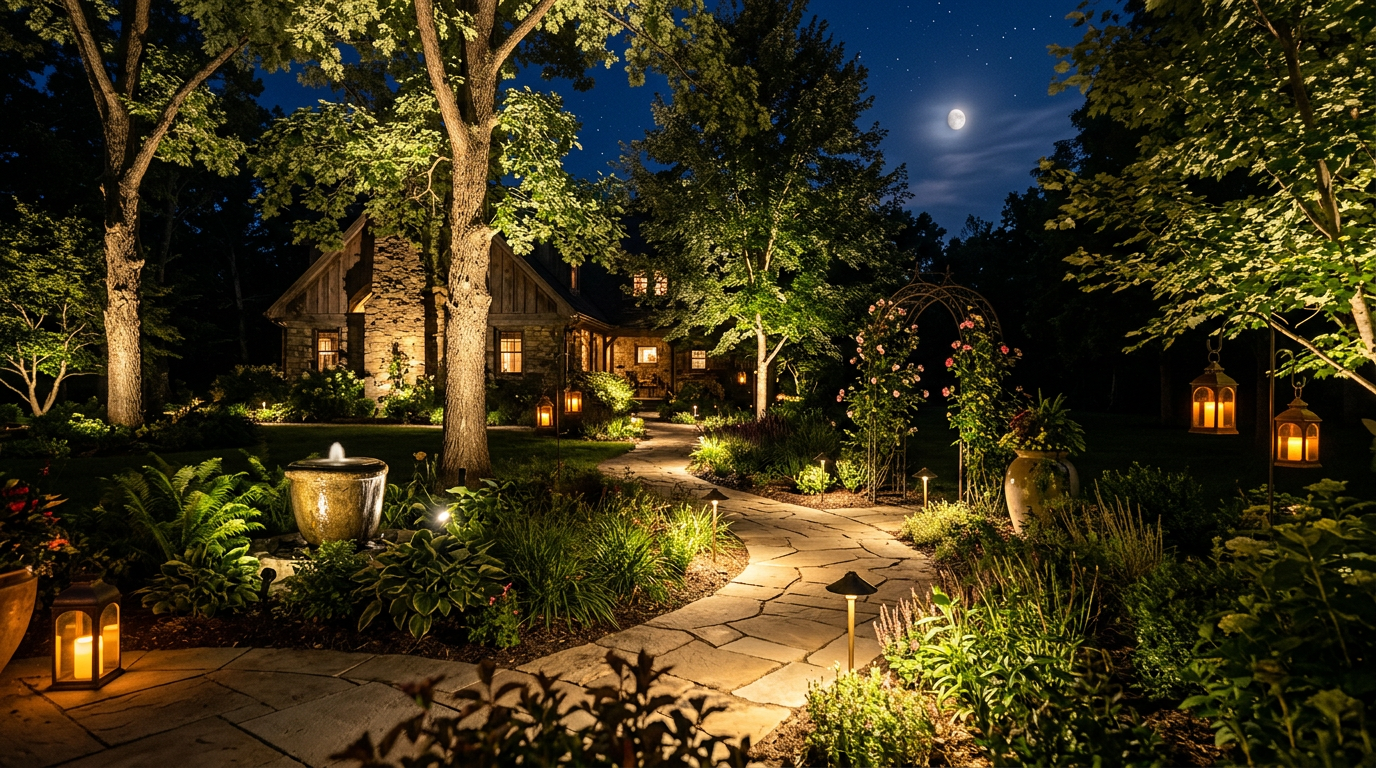 Garden Lighting Ideas for Ambiance and Safety